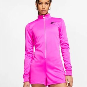 Nike Air Hot Pink Long Sleeve Romper